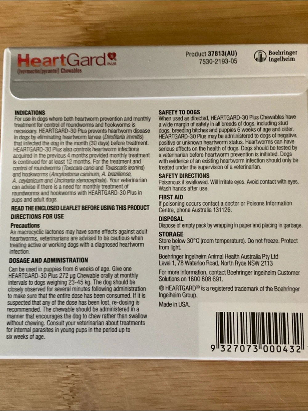 HEARTGard Plus Monthly Heartworm Chewables for Dogs 6 mo supply